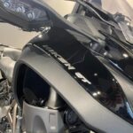 Up-close view of Niken GT branding on front fairing.